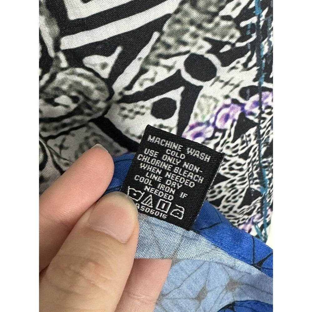 Tolani Collection Sz XL Floral Multicolor Floral Graphic Kaftan Blouse Top NEW - Picture 6 of 7